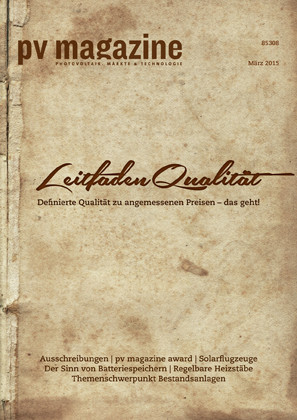 01/2015 Einzelheft Print & Digital - pv magazine Deutschland