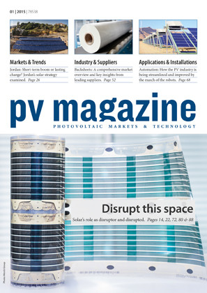 01/2015 Einzelheft Print & Digital - pv magazine global