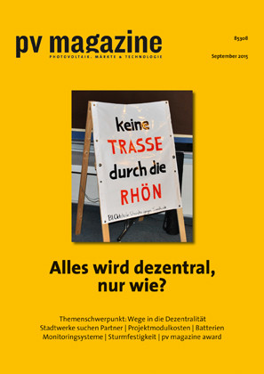 03/2015 Single Print & Digital Issue - pv magazine Germany